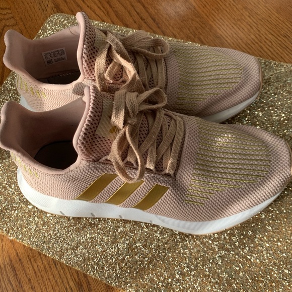 adidas pink gold shoes